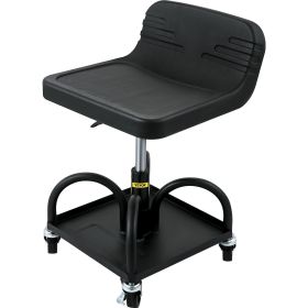 VEVOR Rolling Garage Stool, 300LBS Capacity, Adjustable Height from 15.7 in to 20.5 in, Mechanic Seat with 360-degree Swivel Wheels and Tool Tray