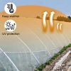 VEVOR Greenhouse Film 15 x 40 ft, Greenhouse Polyethylene Film 6 Mil Thickness, Greenhouse Plastic Greenhouse Clear Plastic Film UV Resistant