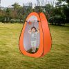 1-2 Person Portable Pop Up Toilet Shower Tent Changing Room Dressing Tent Camping Shelter Orange