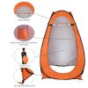 1-2 Person Portable Pop Up Toilet Shower Tent Changing Room Dressing Tent Camping Shelter Orange