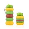 550ML Collapsible Water Bottles Outdoor Sports Fold Water Cup Silicone Leakproof Portable Kettle Travel Children Adult Bottle