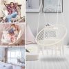 Hammock Chair Macrame Swing Max 330 Lbs Hanging Cotton Rope Hammock Swing Chair for Indoor and Outdoor