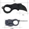 Mini Pocket Knife, Tactical Knife With Necklace And Clip, Cool Small Tool, Lightweight Practical Knife, Linear Lock