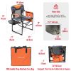 Camping Directors Chair, Heavy Duty,Oversized Portable Folding Chair with Side Table, Pocket for Beach, Fishing,Trip,Picnic,Lawn