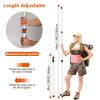 2Pcs Telescoping Tarp Poles Portable Aluminum Awning Poles 3ft to 7.5ft Adjustable Telescopic Tarp Tent Rods